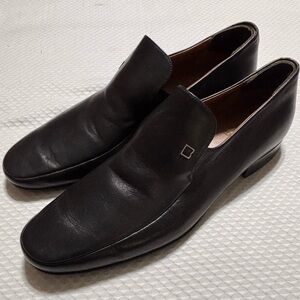 Bally Classic Black Leather Loafers